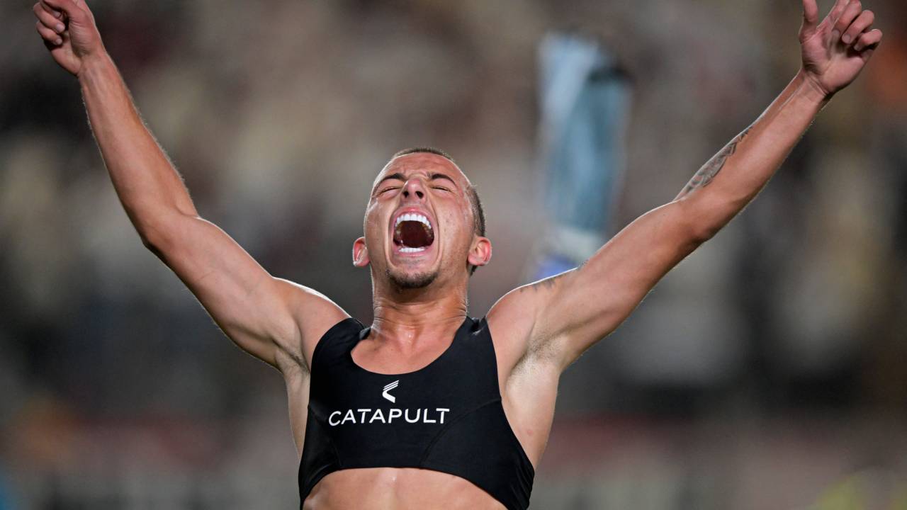 Corinthians' midfielder Ryan celebrates after scoring during the Copa Sudamericana round of 32 knockout play-offs second leg football match between Peru's Universitario and Brazil's Corinthians at the Monumental de Ate stadium in Lima, on July 18, 2023. (Photo by Corinthians' midfielder Ryan celebrates after scoring during the Copa Sudamericana round of 32 knockout play-offs second leg football match between Peru's Universitario and Brazil's Corinthians at the Monumental de Ate stadium in Lima, on July 18, 2023. (Photo by Ernesto BENAVIDES / AFP) BENAVIDES / AFP)