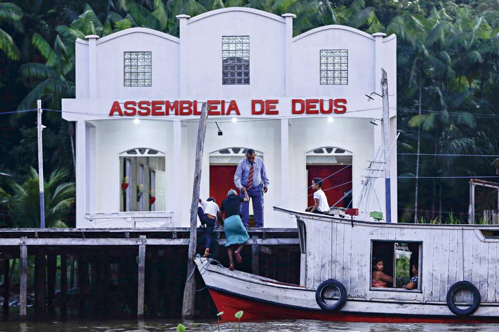 AP20343773685919.jpg BRASIL PROFUNDO - Assembleia de Deus na Ilha de Marajó (PA): denominação foi a que mais cresceu nos últimos anos