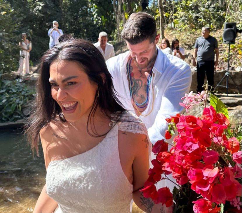 O casamento ‘pé no chão’ de Cleo e Leandro D’Lucca