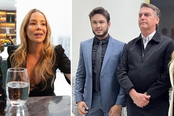 Danielle Winits e do lado Rogerio Cardoso e Bolsonaro -
