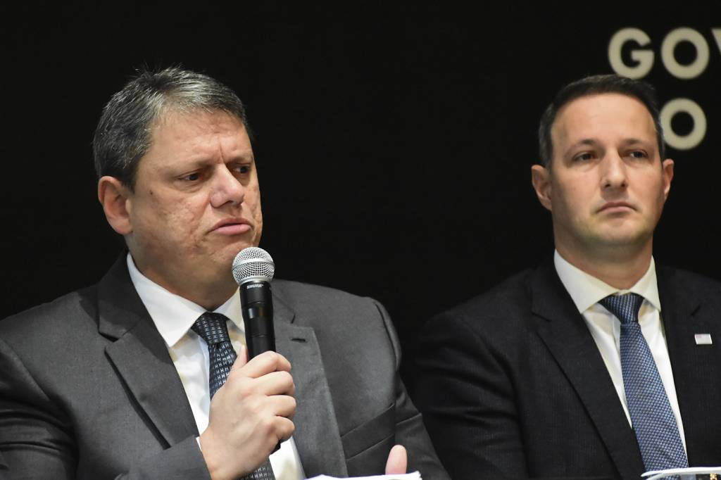 POL311986.JPG EQUILÍBRIO - O governador e o secretário de Segurança: discursos modulados
