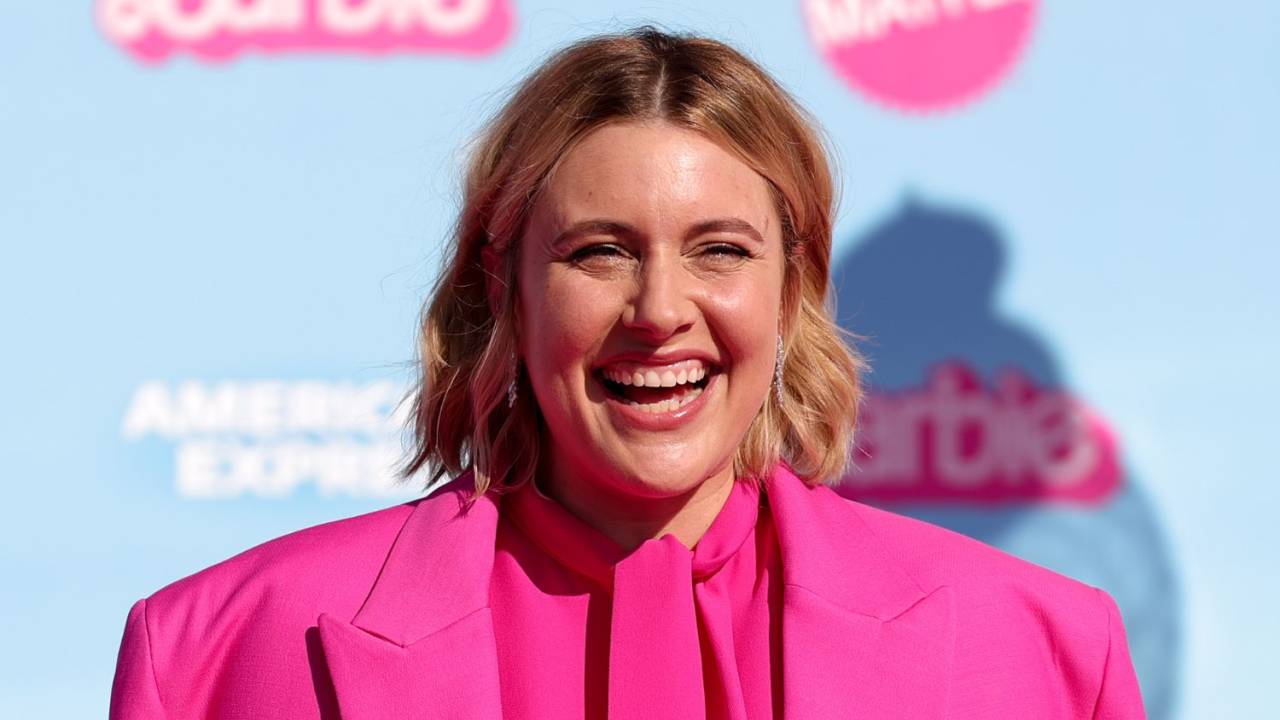 Greta Gerwig na premiere de 'Barbie' em Los Angeles, Califórnia