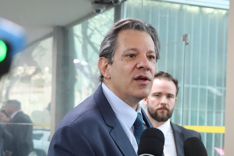 O ministro da Fazenda, Fernando Haddad