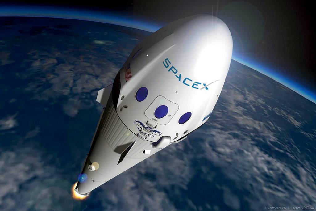 SPACEX 07.jpg ESPAÇO - Foguete da SpaceX: o sonho é levar a raça humana até Marte