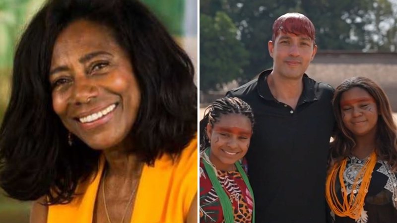 Gloria Maria e o pai das suas filhas -