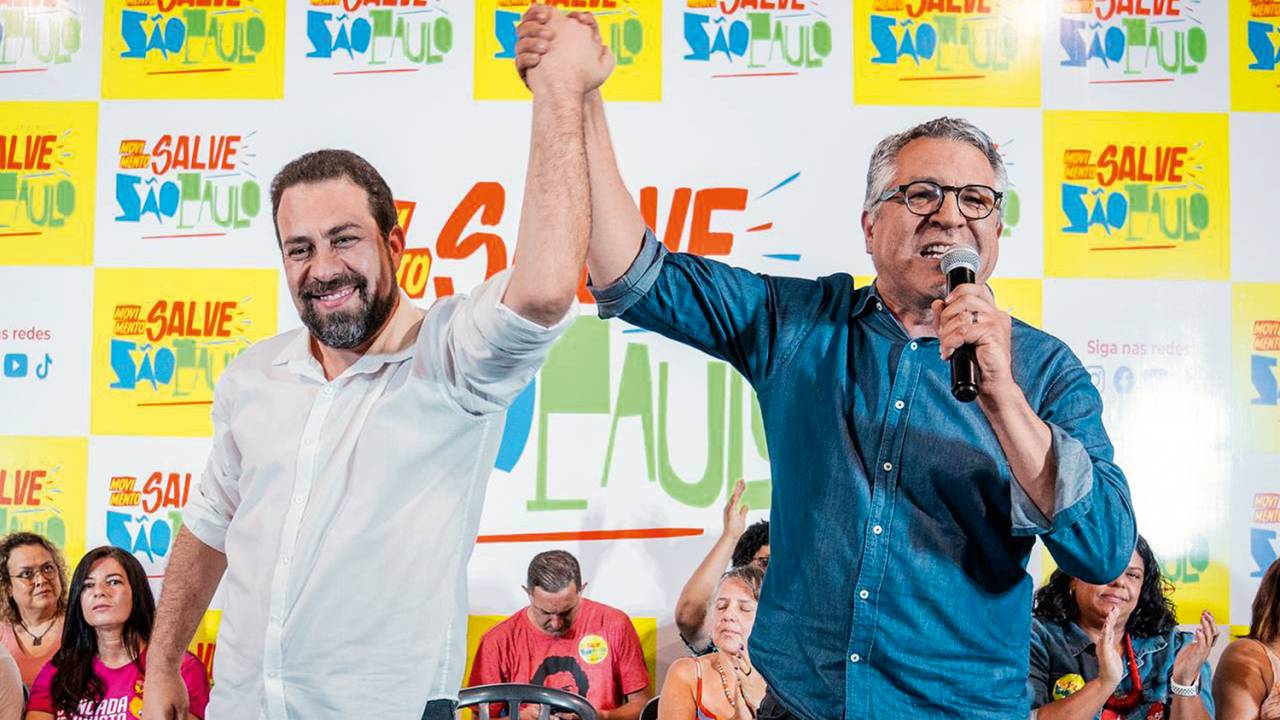 UNIDOS - Guilherme Boulos e Padilha, em Heliópolis: defesa do Minha Casa, Minha Vida em uma das maiores favelas paulistanas