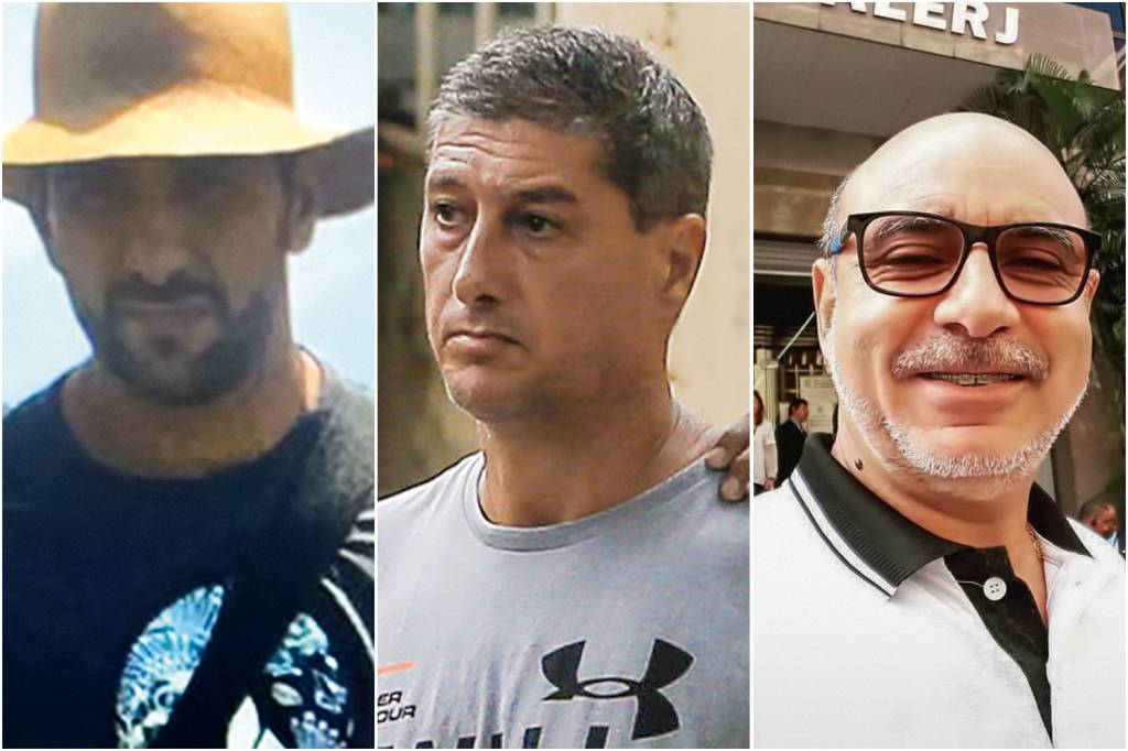 2a-D-HALL-1-CAPITAO-ADRIANO-NOBREGA-MORTE-ESPLANADA-BAHIA-2020–(5).jpg ELOS DE PODER - Adriano, Lessa e Queiroz (da esq. para a dir.): os tentáculos da milícia contaminaram os altos círculos da política fluminense