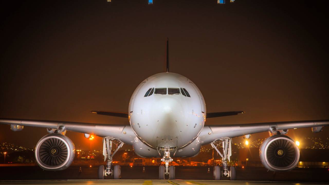 A aeronave KC-30 (Airbus A330 200), da Força Aérea Brasileira (FAB) na Base Aérea do Galeão, no Rio de Janeiro. 16/10/2023 -