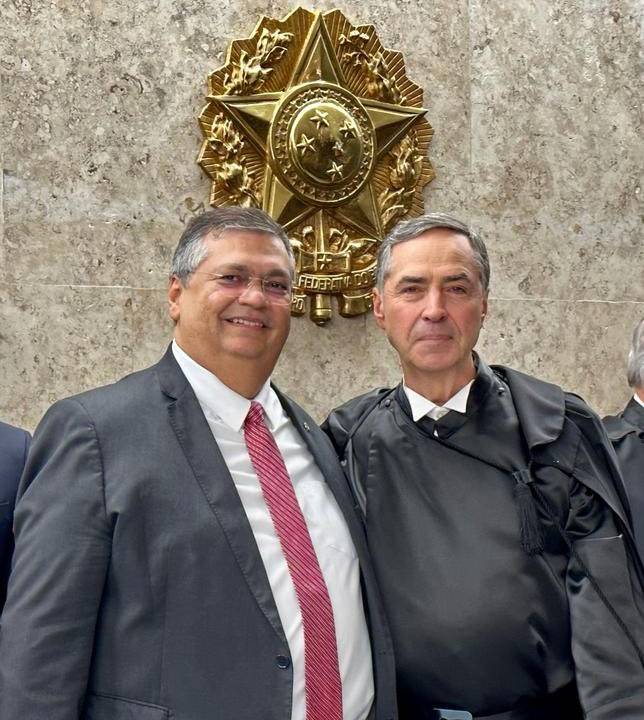Flavio Dino e Luis Roberto Barroso