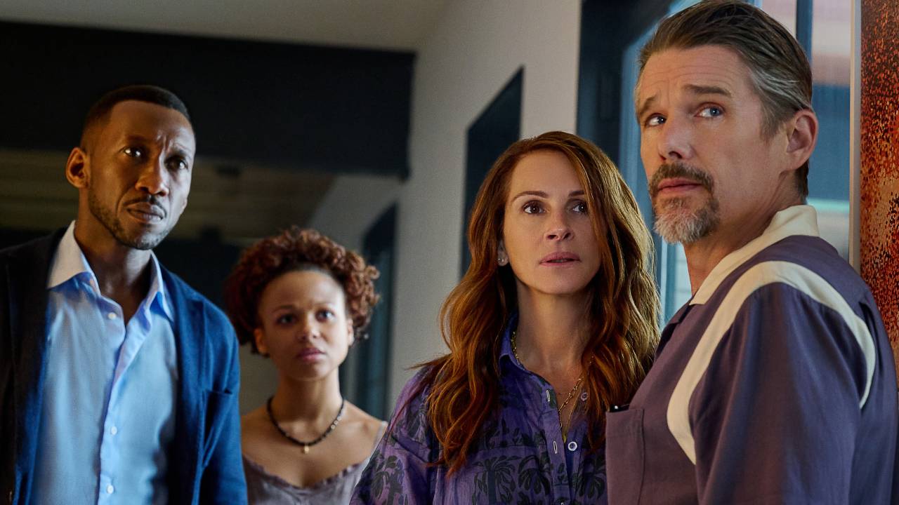 Mahershala Ali, Myha'la Herrold, Julia Roberts e Ethan Hawke em 'O Mundo Depois de Nós'