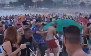 Caos e brigas tomam conta de Copacabana, em clima de Libertadores