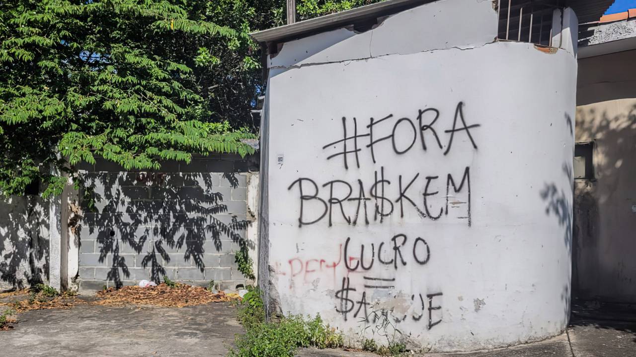Bairros com risco de afundamento desocupados em Maceió, por causa do risco de desabamento por colapso de mina da Braskem