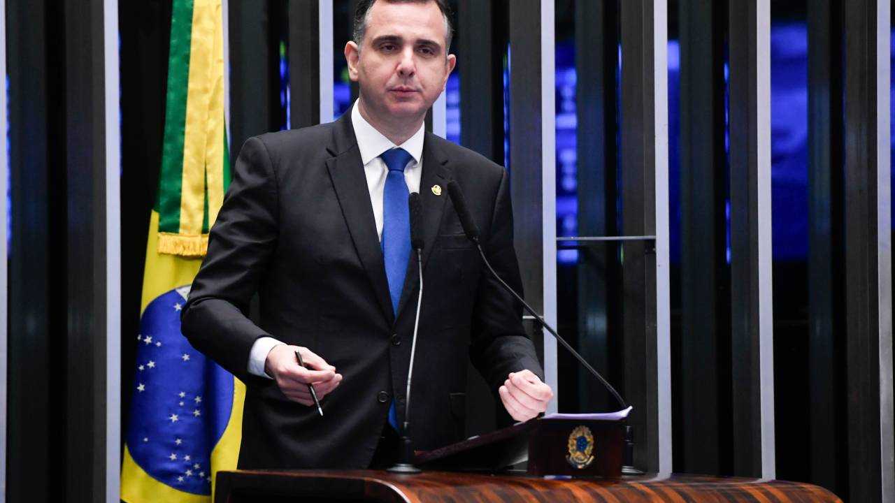 O presidente do Senado, Rodrigo Pacheco