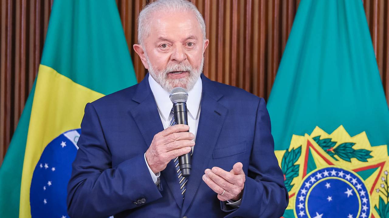O presidente Lula durante última reunião ministerial de 2023 - 20/12/2023