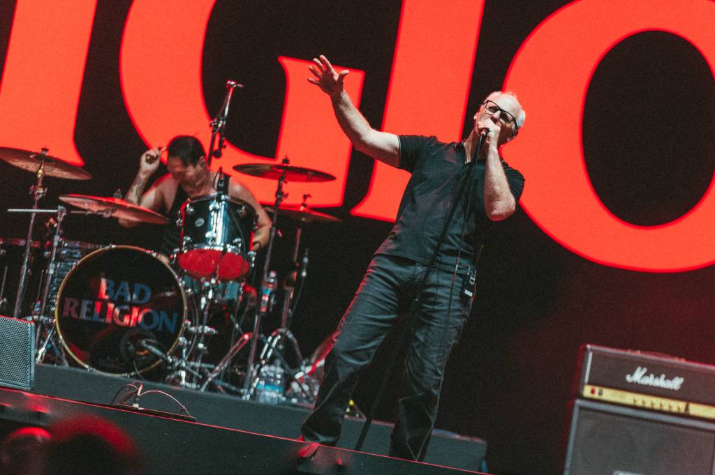 Bad Religion_13 Greg Graffin, vocalista do Bad Religion, durante o show da banda no Primavera Sound, em São Paulo em 03/12/2023