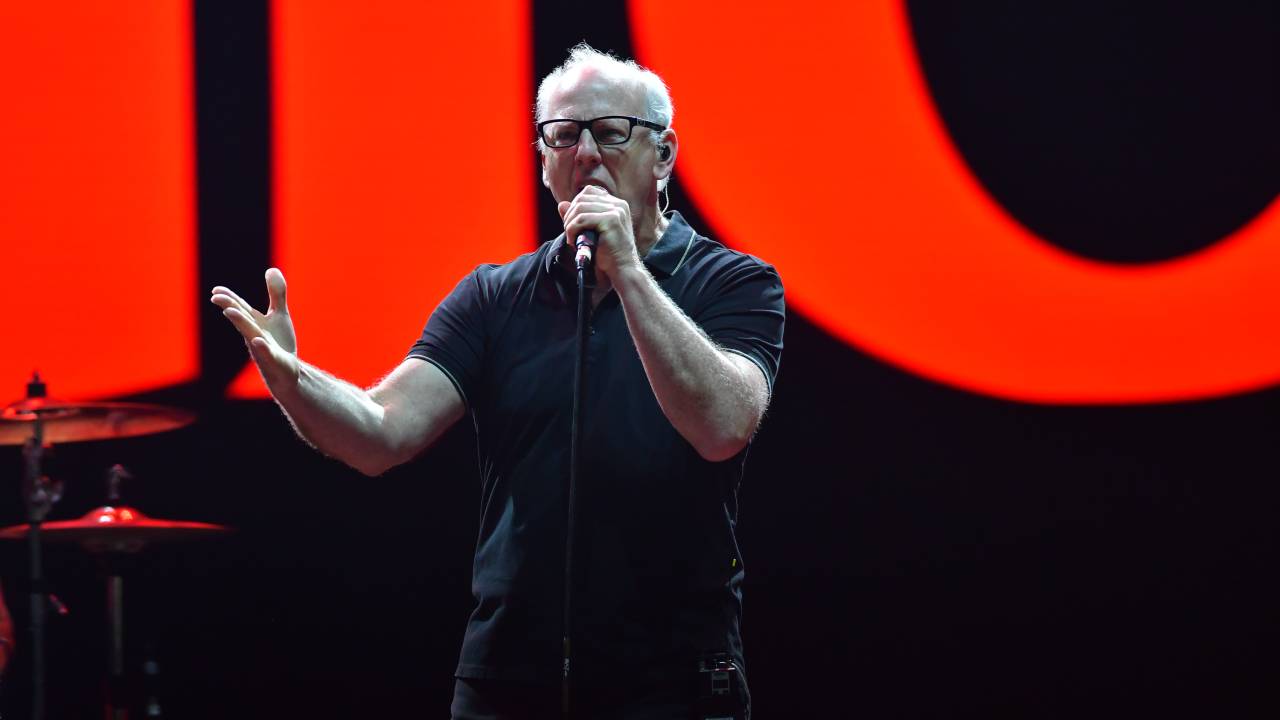 Greg Graffin, vocalista do Bad Religion, durante o show da banda no Primavera Sound, em São Paulo em 03/12/2023