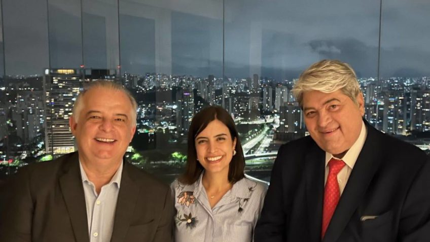 Márcio França, Tabata Amaral e José Luiz Datena.