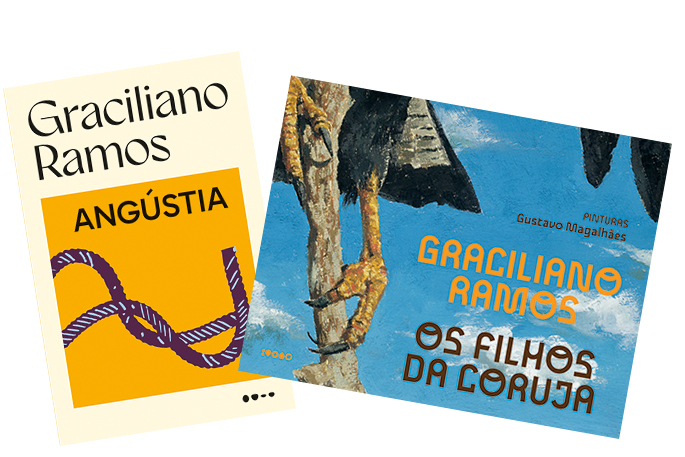 ANGÚSTIA E OS FILHOS DA CORUJA, de Graciliano Ramos (Todavia/Baião; 320 e 36 páginas; 64,90 e 66,90 reais; e 29,90 e 39,90 reais em e-book)