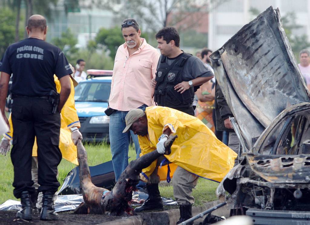SPC361309.JPG CRIME ORGANIZADO - Atentado: Adriano estava envolvido na guerra pelo controle do jogo do bicho no Rio de Janeiro