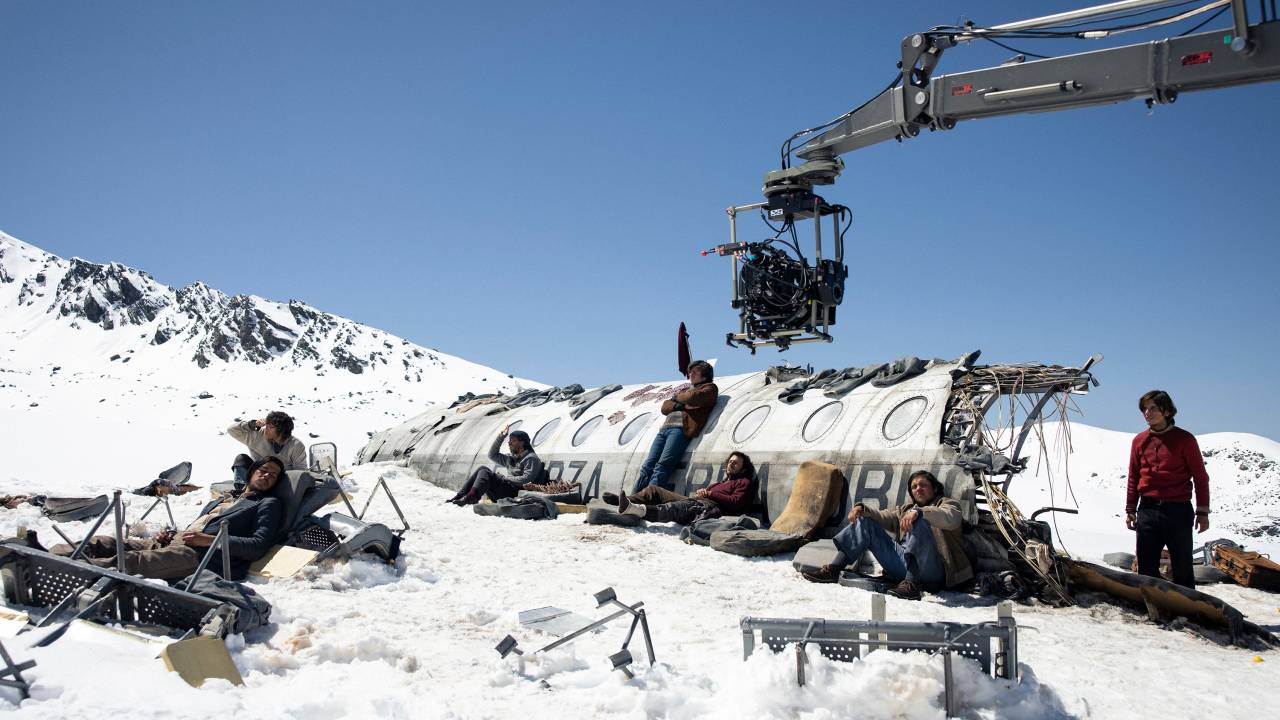Bastidores do filme 'A Sociedade da Neve' -