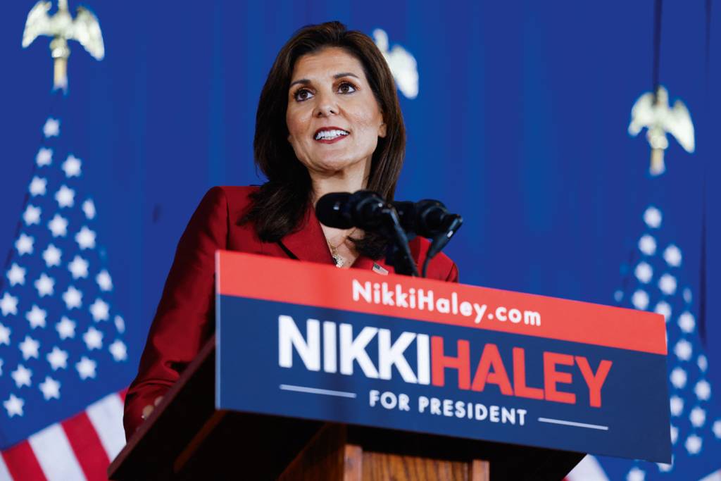 000_34K63J7.jpg NAS CORDAS - Haley: a única adversária perdeu feio todas as primárias