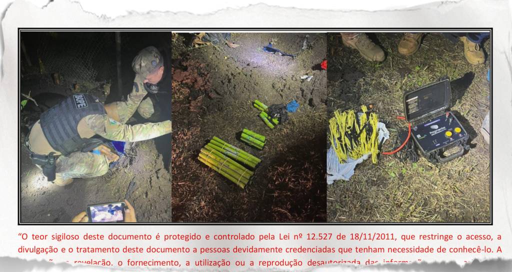 272382 ARSENAL - Surpresa: detonadores sofisticados e explosivos enterrados