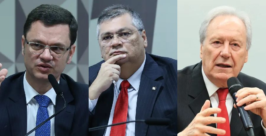 Anderson Torres, Flavio Dino e Ricardo Lewandowski