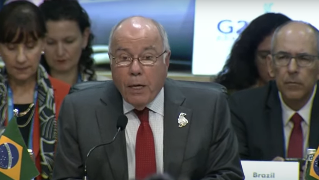 Vieira: G20 foi ‘unânime’ em relação à solução de dois Estados para Gaza