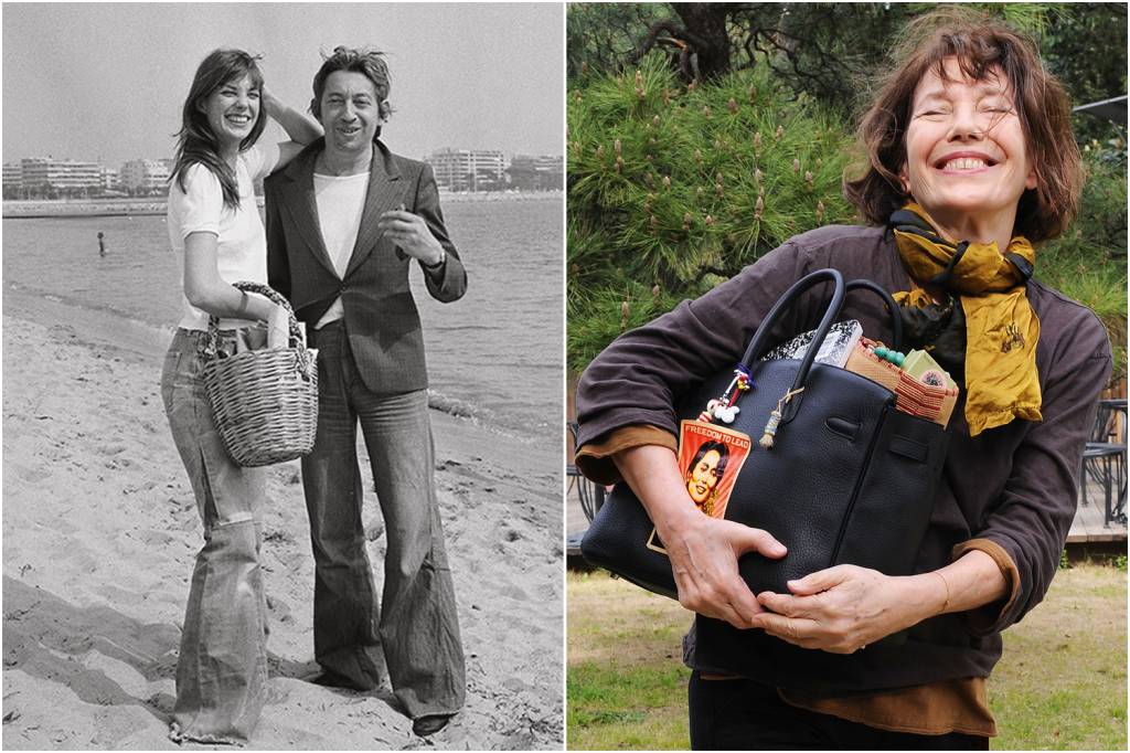 GettyImages-113863149.jpg MADRINHA - A cantora inglesa Jane Birkin (à esq., com Serge Gainsbourg): adeus ao desajeitado sacolão de palha