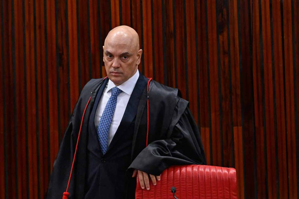 GettyImages-1373490430.jpg ADVERSÁRIO - Moraes: o ministro seria um dos alvos do monitoramento ilegal