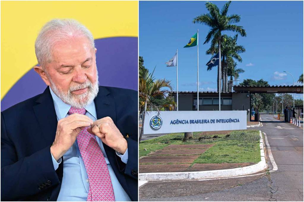 GettyImages-1966344382.jpg TUDO IGUAL - O presidente Lula e a sede da Abin, em Brasília: problemas no passado, no presente e, se nada mudar, provavelmente também no futuro