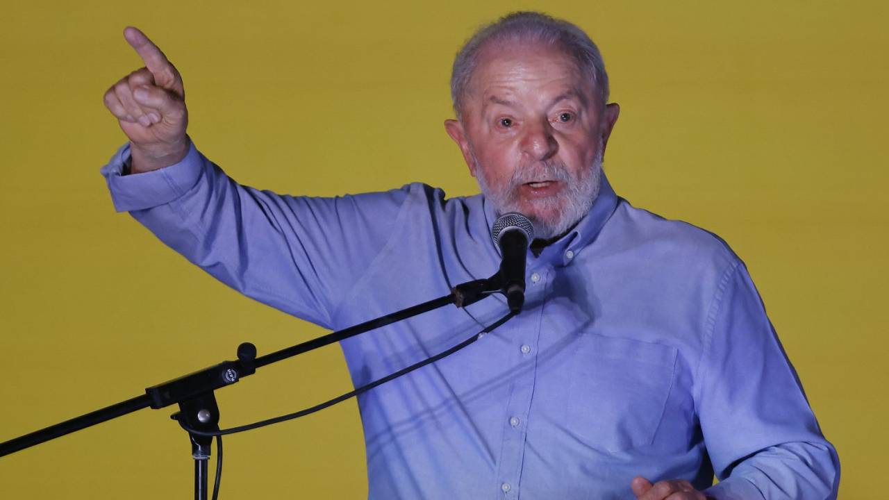 O presidente Luiz Inácio Lula da Silva durante lançamento da Seleção Petrobras Cultural (23/02/2024)