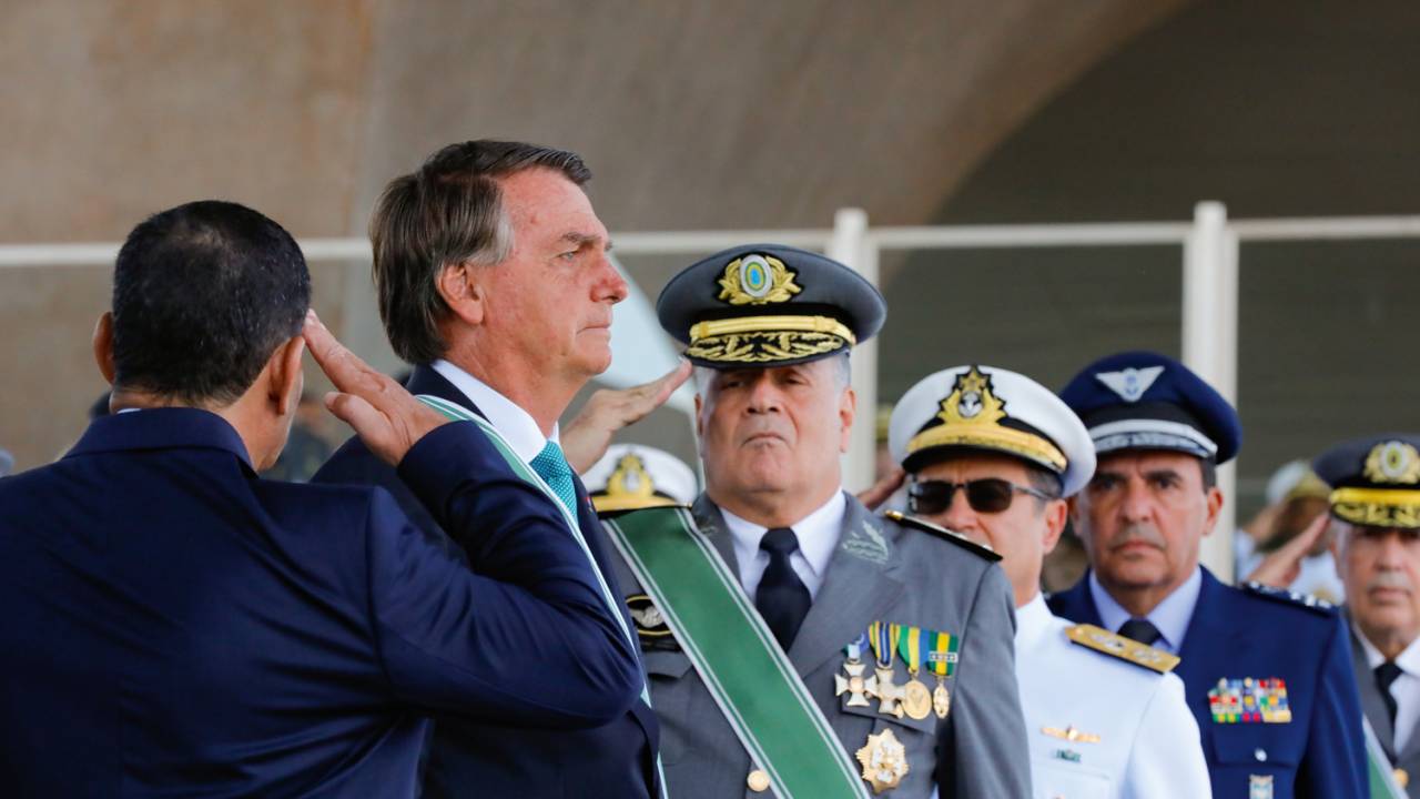REVELAÇÃO - Bolsonaro e os chefes militares: no depoimento à PF, ficou clara a movimentação para um golpe de Estado