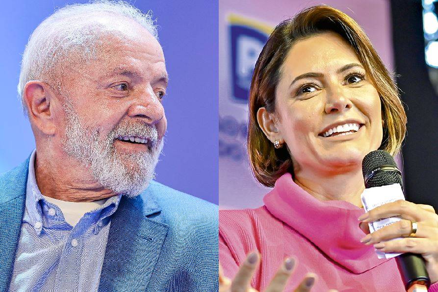 Michelle enaltece política do governo Lula, após briga com Flávio