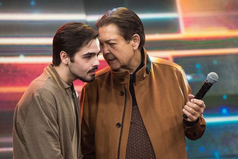 Faustão e seu filho, João Silva