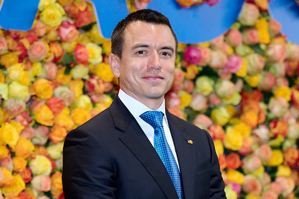 Presidente do Equador, Daniel Noboa, durante a FITUR - Feira Internacional de Turismo- em Madrid, na Espanha. 24/01/2024