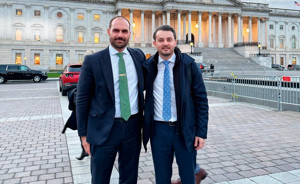 PALCO - Eduardo Bolsonaro e Guilherme Colombo: organizadores de encontro da direita no reduto eleitoral de Jair Renan