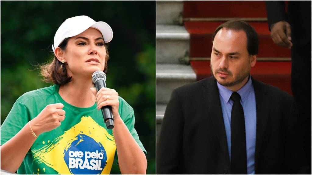 Prisão de Bolsonaro aproxima Carlos e Michelle e trava negociações sobre herdeiro político
