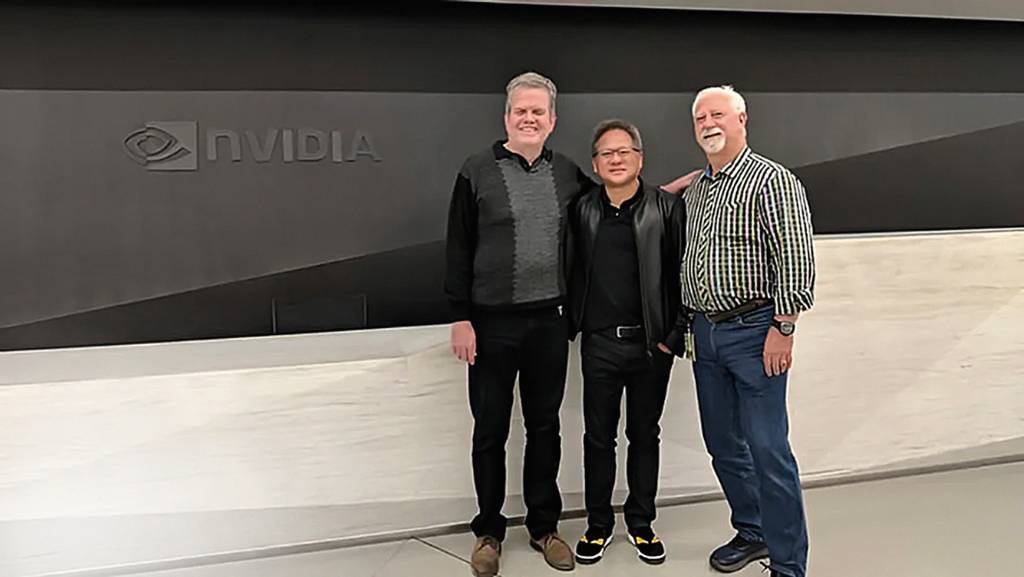 3D-(1)-creditos-Nvidia.jpg TRIO FUNDADOR - Priem, Huang e Malachowsky (da esq. para a dir.): início no universo dos videogames