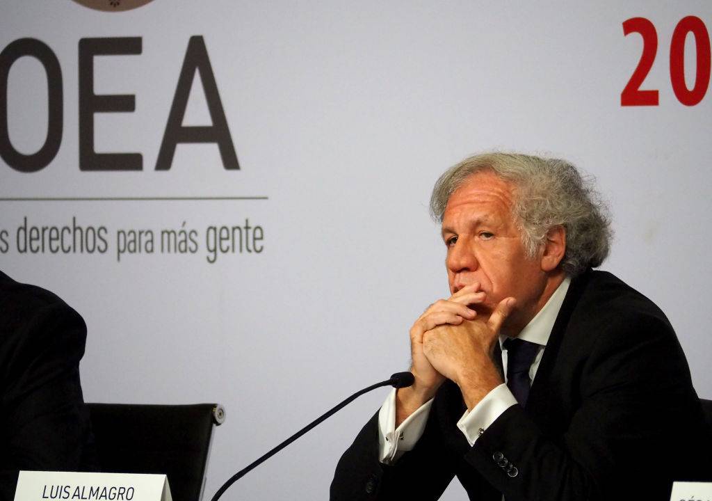 LIMA, PERU - 2022/10/05: Luis Almagro, Secretary General of the Organization of American States (OAS) at the fiftysecond regular session of the Organization of American States (OAS) General Assembly that is being held held from October 5 to 7, 2022, at the Lima Convention Center (LCC), in Lima, Peru. (Photo by Carlos Garcia Granthon/Fotoholica Press/LightRocket via Getty Images)