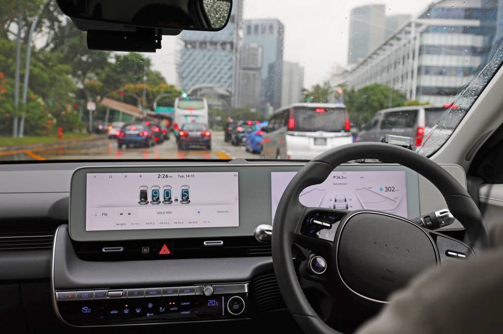 GettyImages-1793810995.jpg NA RUA - Carro autônomo: chips da Nvidia são vitais para esses veículos