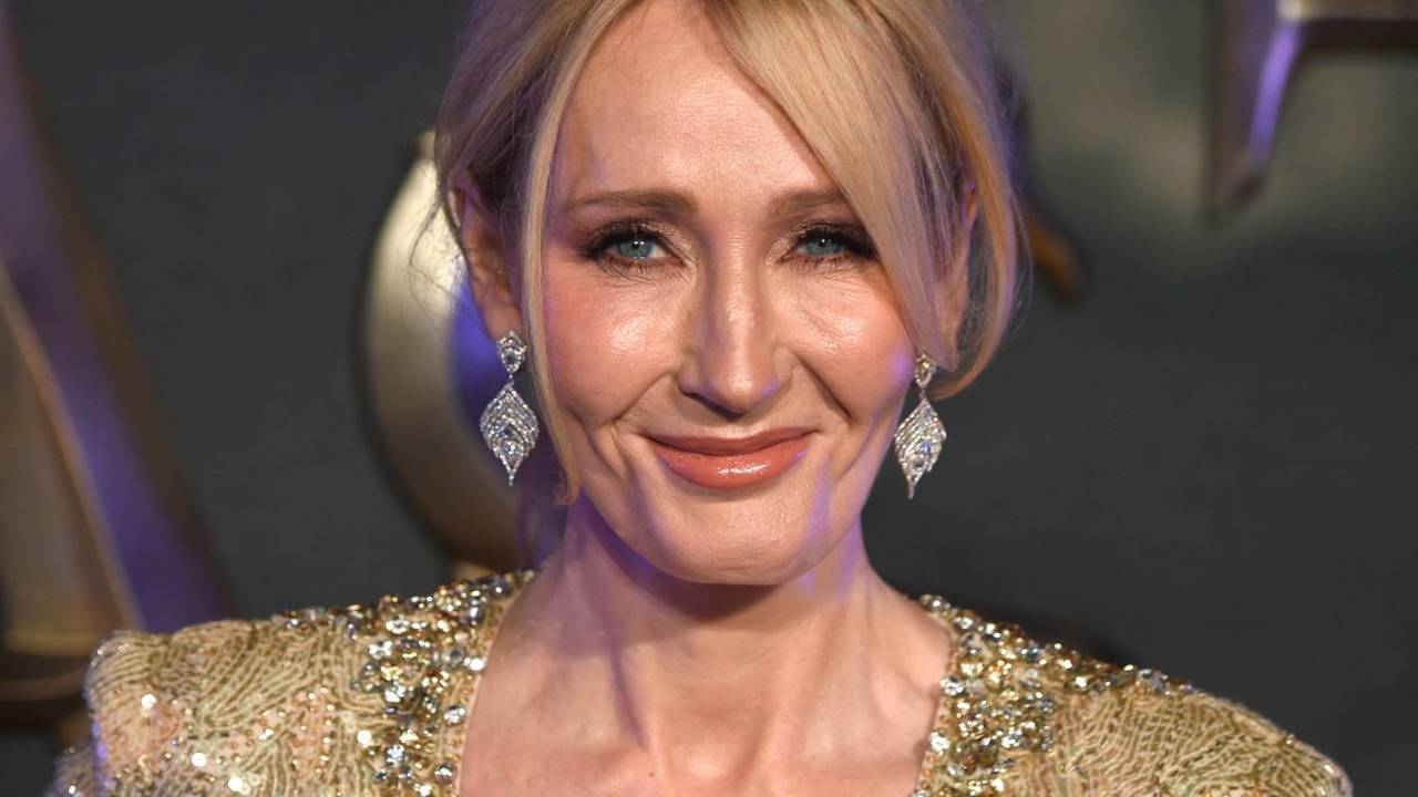 A escritora J.K. Rowling