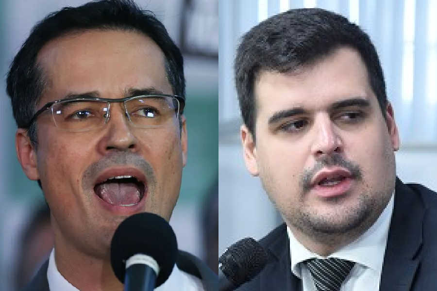 O ex-deputado federal Deltan Dallagnol (NOVO-PR) e o deputado estadual Bruno Engler (PL-MG)