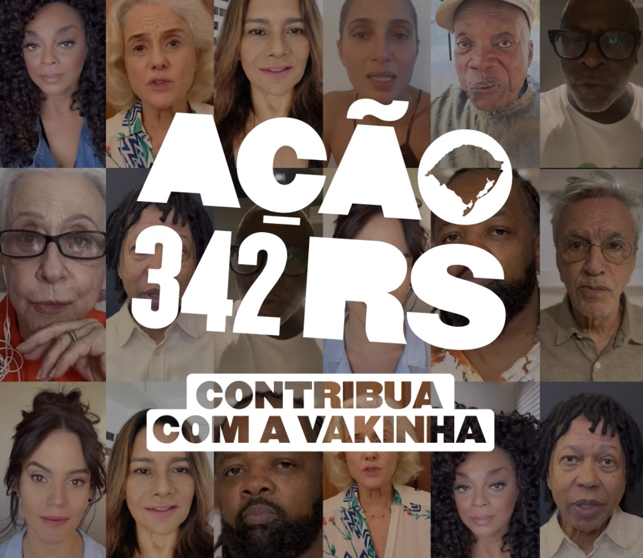 Vídeo organizado pelo 342 artes, com 99 artistas, para ajudar nas doações para o Rio Grande do Sul