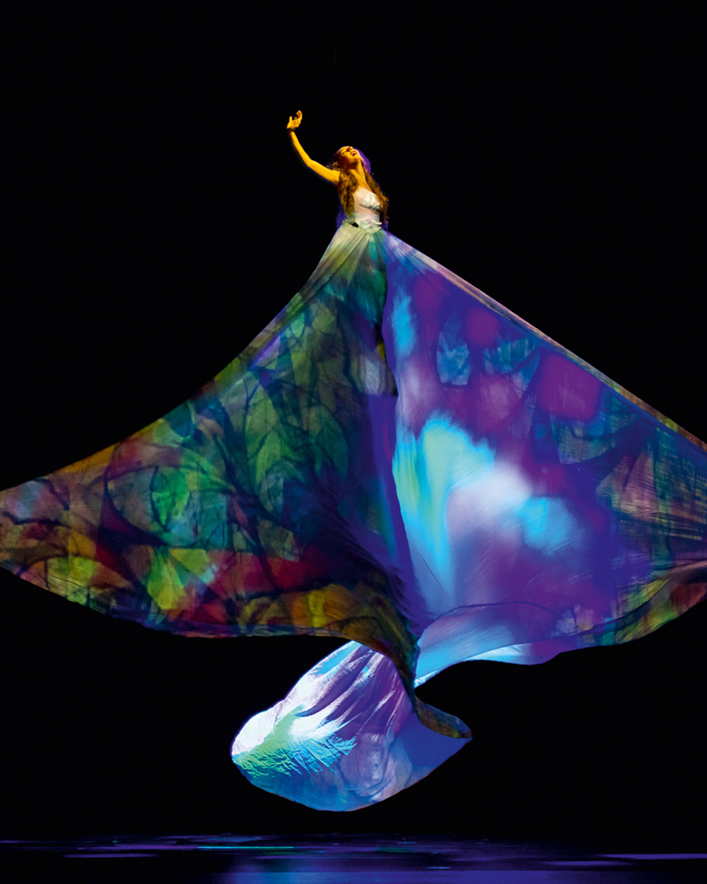 MOMIX-Alice-pc-Sharen-Bradford-1207.jpg AO INFINITO - Subida ao céu: graciosidade entre luzes e cores hipnotizantes