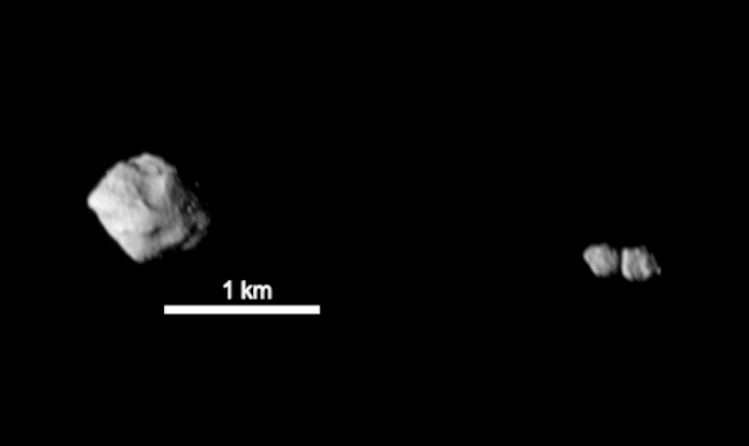 ASTEROIDE - Satélite binário: dois corpos orbitam pequeno corpo celeste