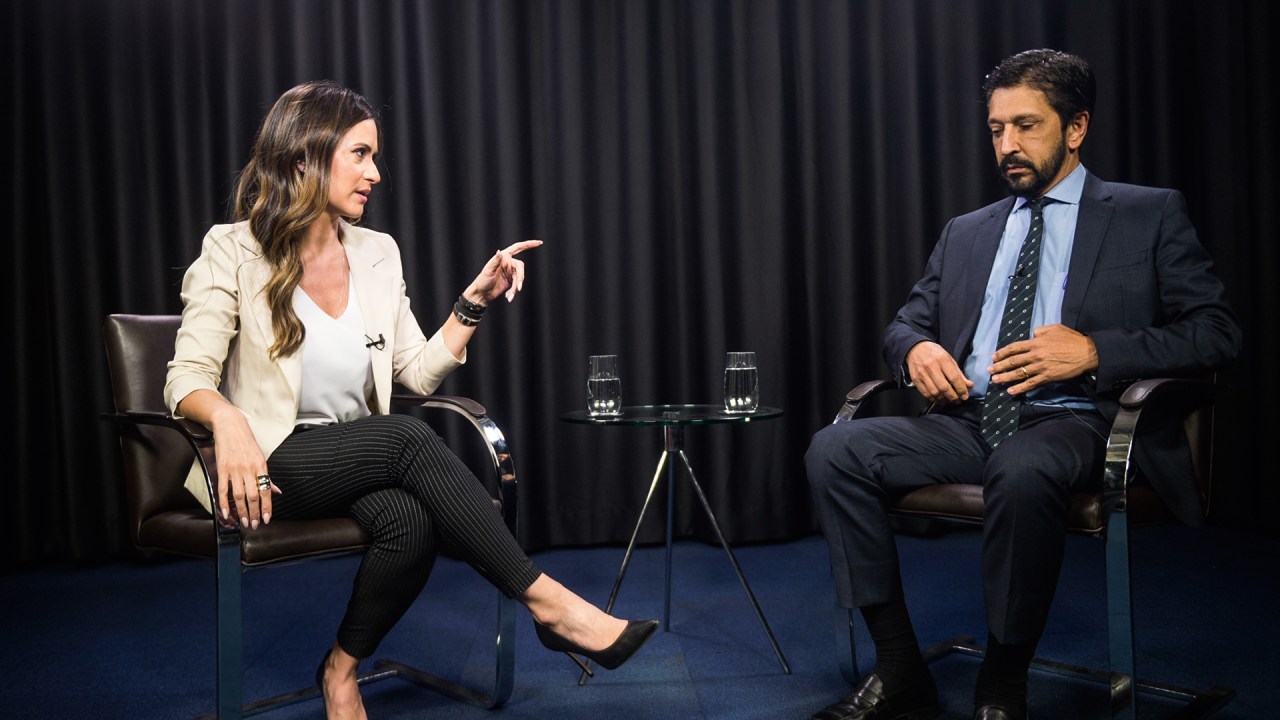 SÃO PAULO - Marcela Rahal entrevista o prefeito da capital, Ricardo Nunes: projeto multimídia de VEJA