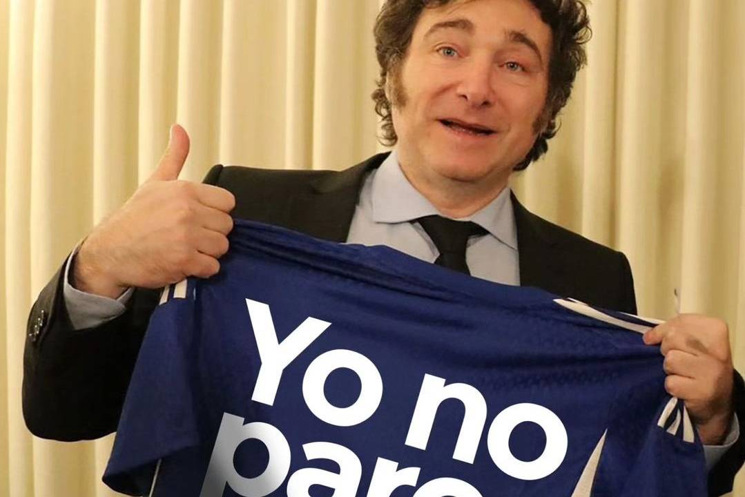 O presidente da Argentina, Javier Milei, busca aprovação no legislativo do pacote de leis que virou peça central de seu governo. 08/05/2024 -
