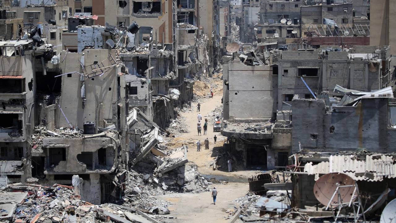 Khan Yunis, no sul da Faixa de Gaza