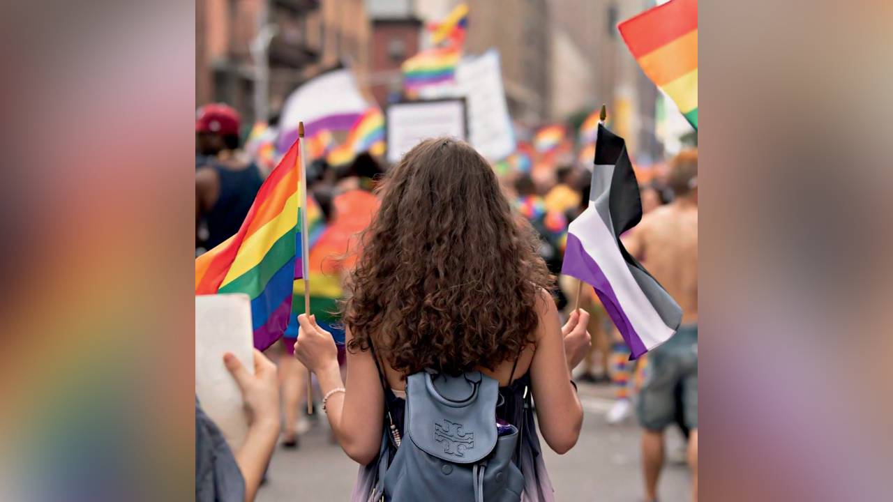 EU EXISTO - Bandeira preta e roxa: símbolo de um grupo que agora tem voz